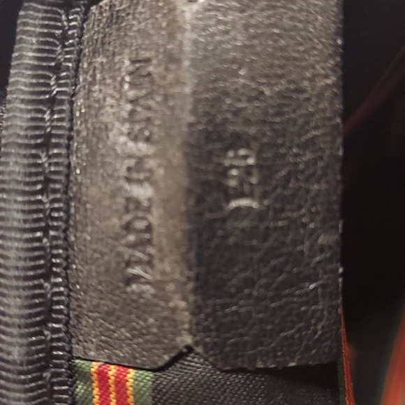 Authentic Loewe Large Anagram Black Leather Clutch Cosmetic Bag Vintage - Picture 12 of 12